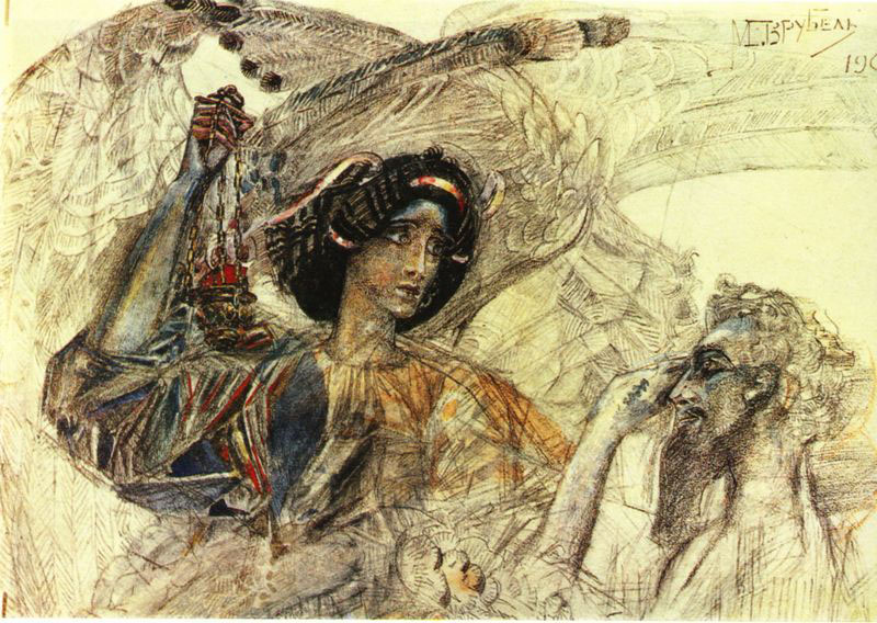 Mikhail Vrubel Six winged Seraph